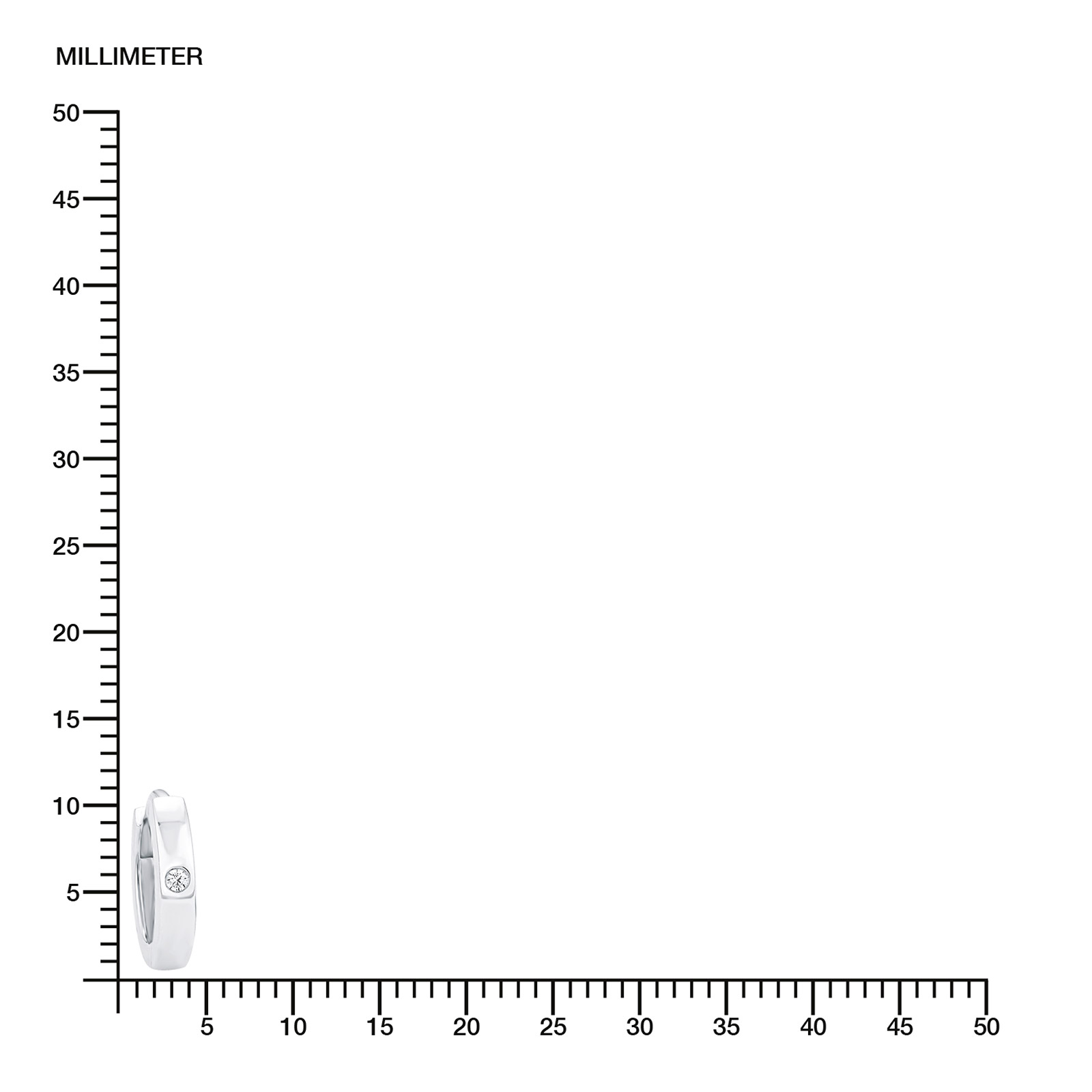 Silverörhängen - hoops 10 mm