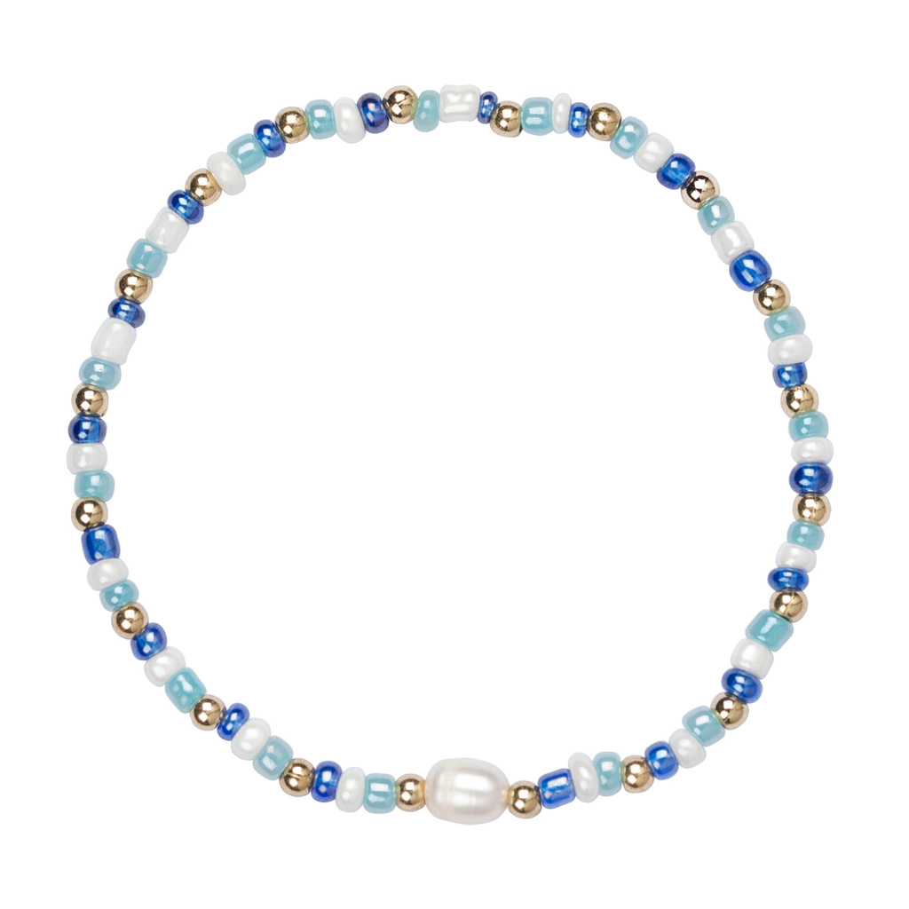 Armband pärlor- ljusblått