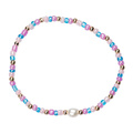 Armband pärlor - rosa & ljusblått