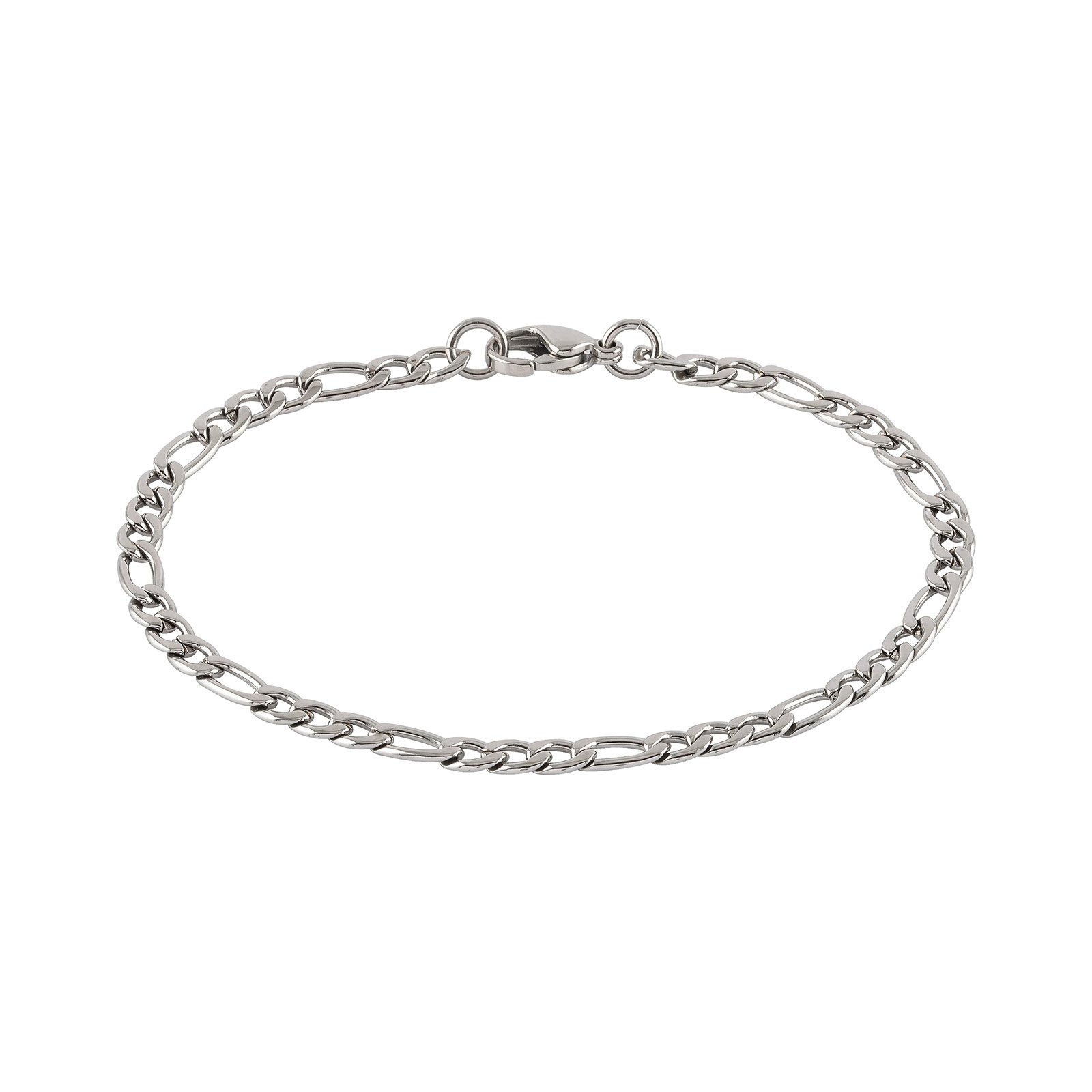 Armband herr stål - figarolänk