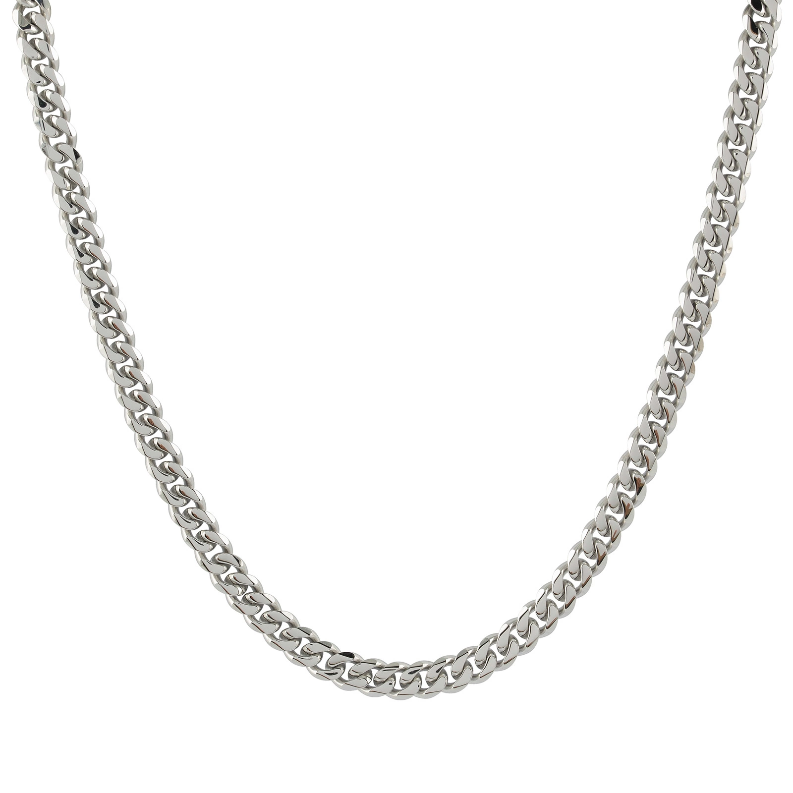 Stålhalsband herr - Cuban, 55 cm