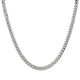 Stålhalsband herr - Cuban, 60 cm