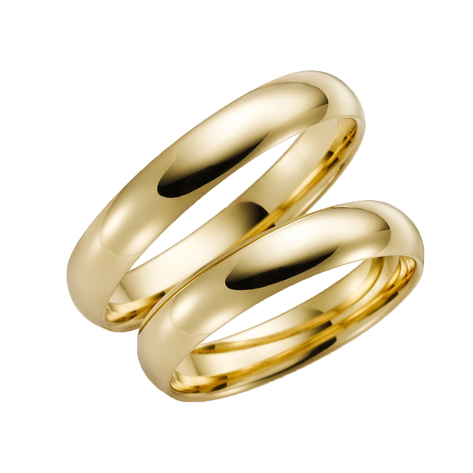 Förlovningsring 18k guld - Kupad 4 mm / 1,4 mm