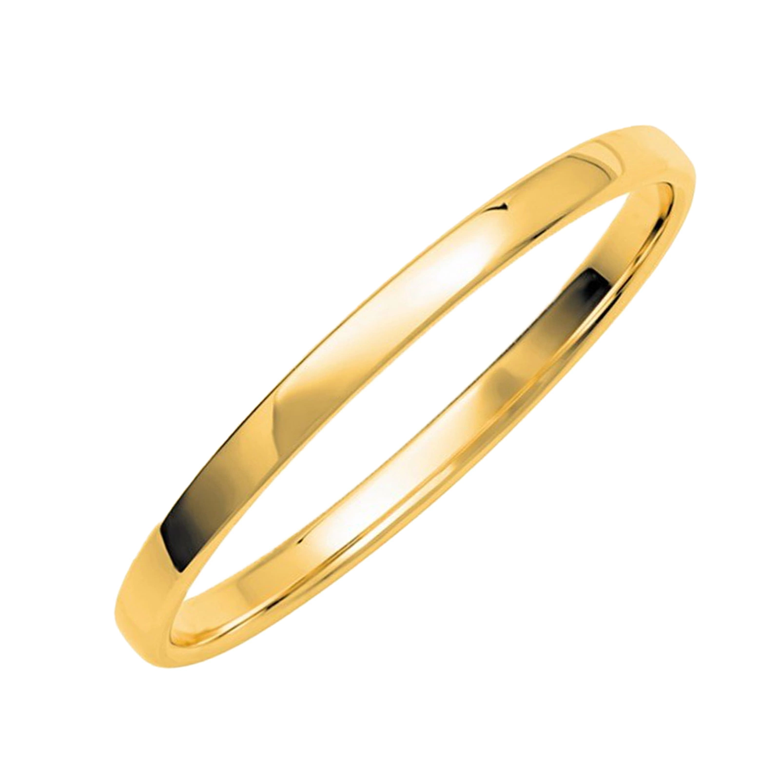 Förlovningsring 9k guld - Slät 2 mm / 1,1 mm