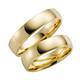 Förlovningsring 18k guld - rak 5 mm / 1,5 mm