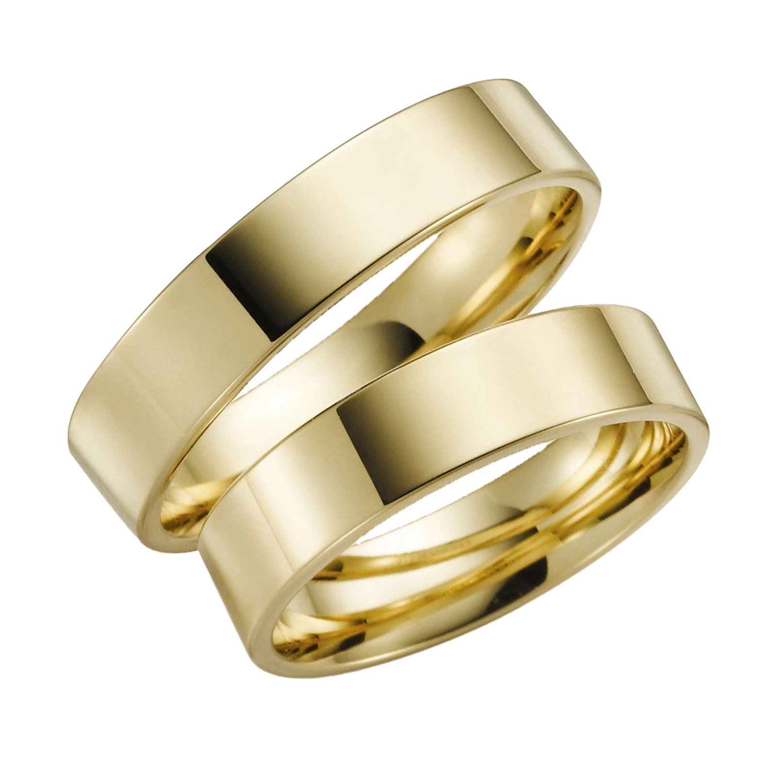 Förlovningsring 9k guld - rak 5 mm / 1,4 mm