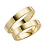 Förlovningsring 9k guld - Rak 4 mm