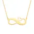 Gravyrhalsband guldpläterat 925 Sterling silver - Infinity