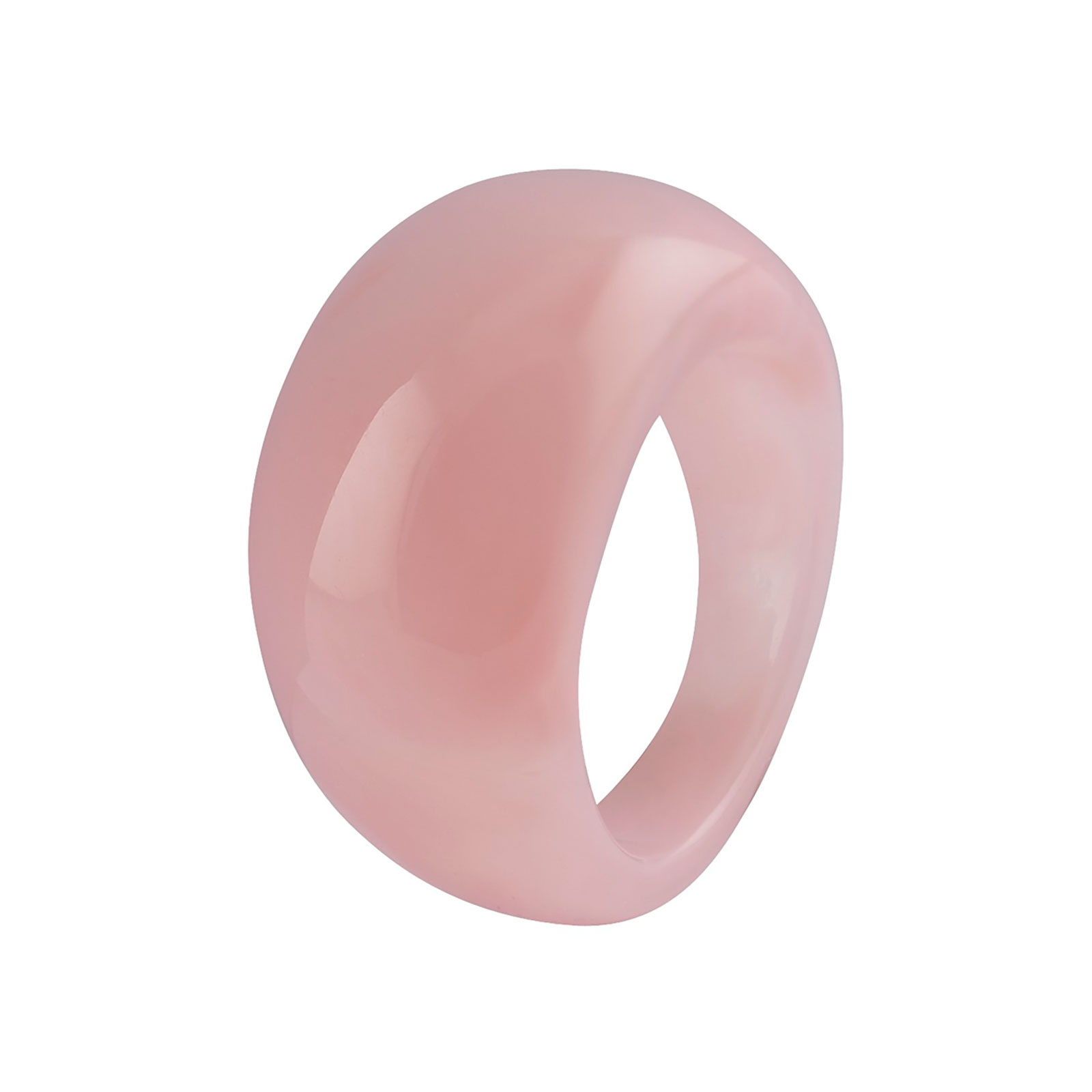 Rosa bred ring i plast