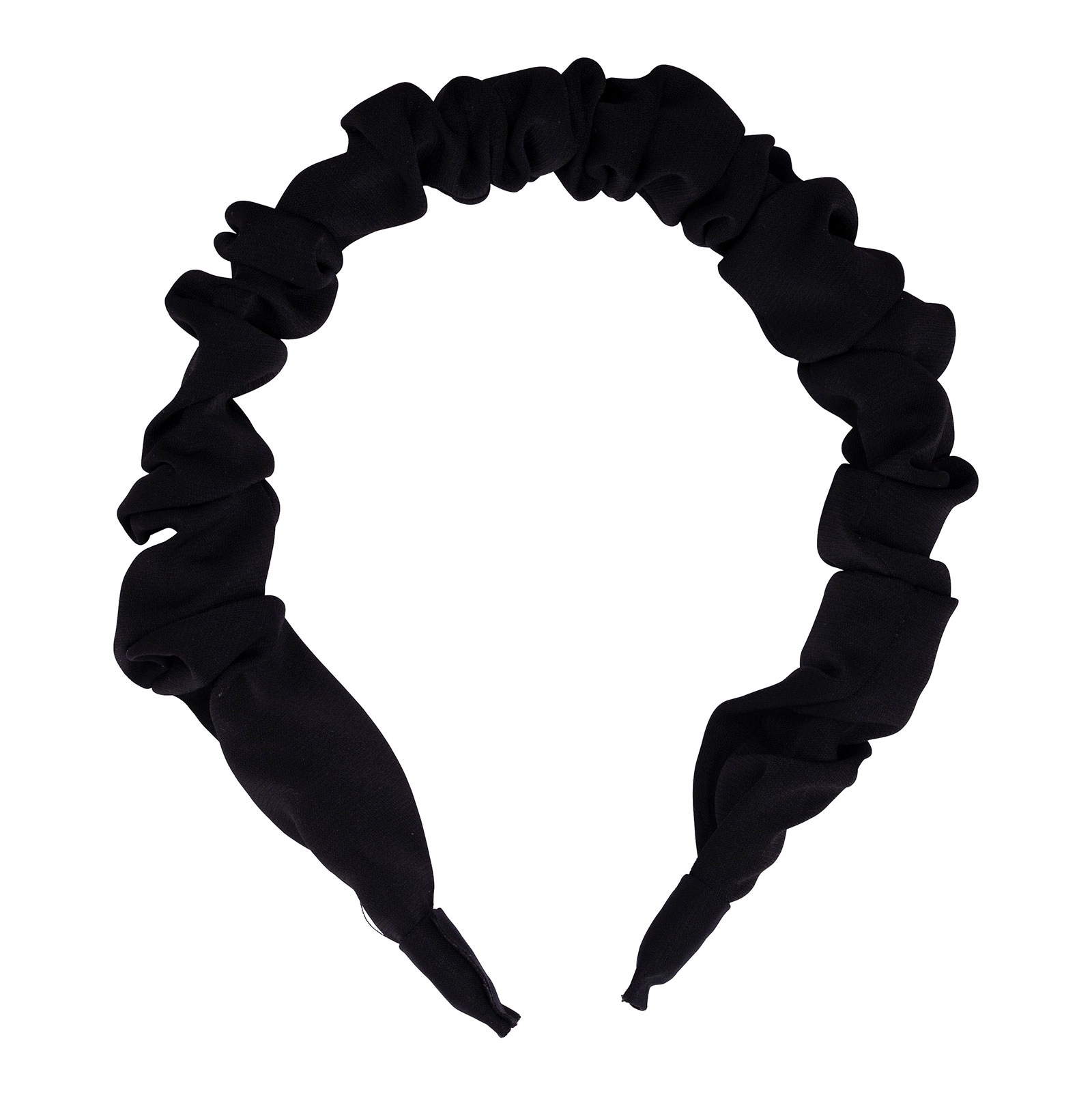 Diadem rynkat - svart