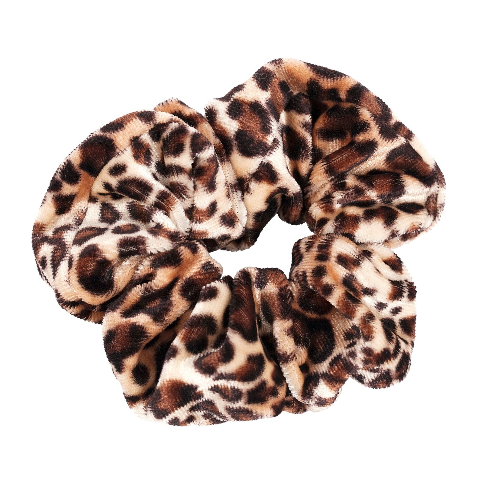 Leopardfärgad Scrunchie - medium