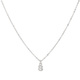 Silverfärgat halsband - bokstav S