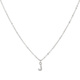 Silverfärgat halsband - bokstav J