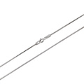 Silverhalsband kedja venezialänk - 0,8 mm/50 cm