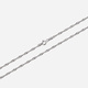 Silverhalsband Singapore - 1,35 mm/50 cm