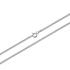 Silverhalsband pansarlänk - 2,1 mm/38 cm