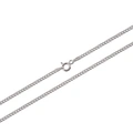 Silverhalsband pansarlänk - 1,25 mm/45 cm