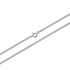 Silverhalsband pansarlänk - 1,7 mm/60 cm