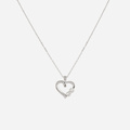 Silverhalsband hjärta & Infinitysymbol 40+5 cm