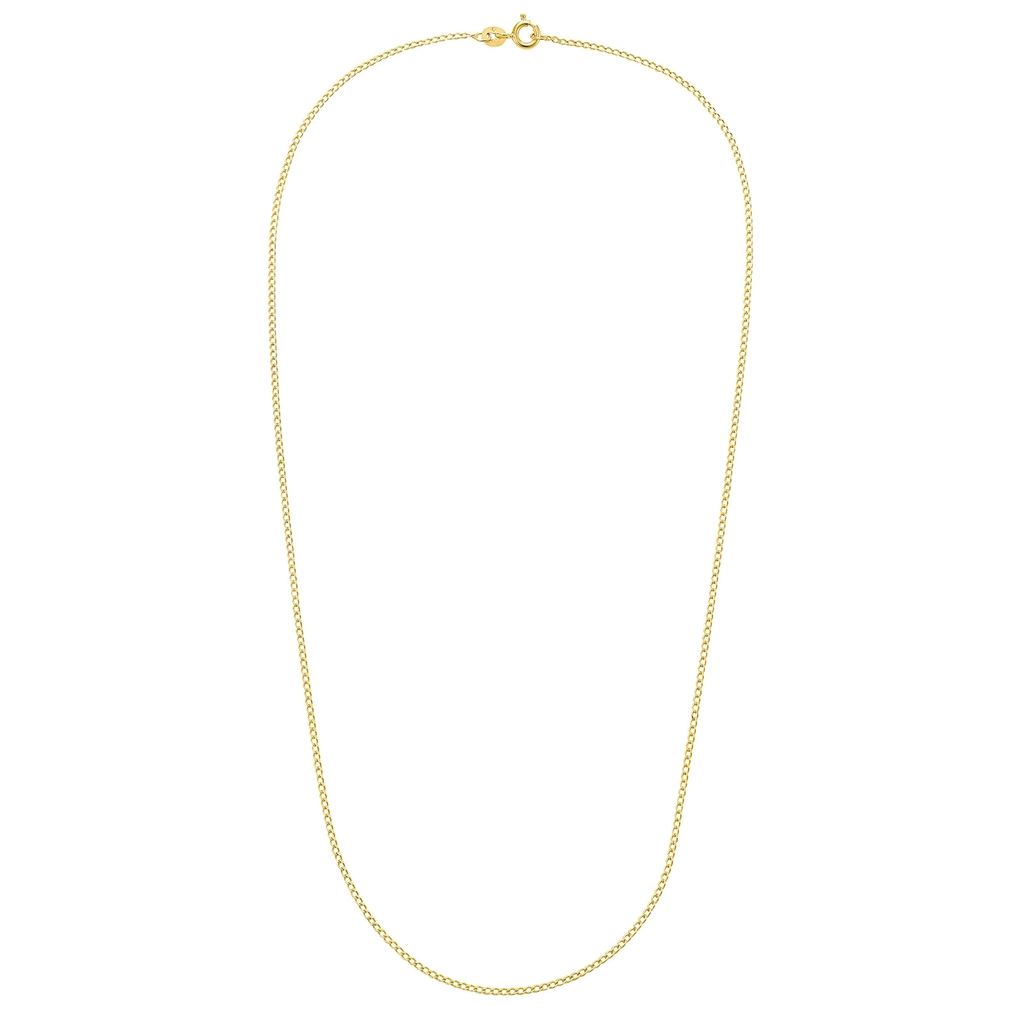 Halsband 9k guld -Pansarkedja 42 cm