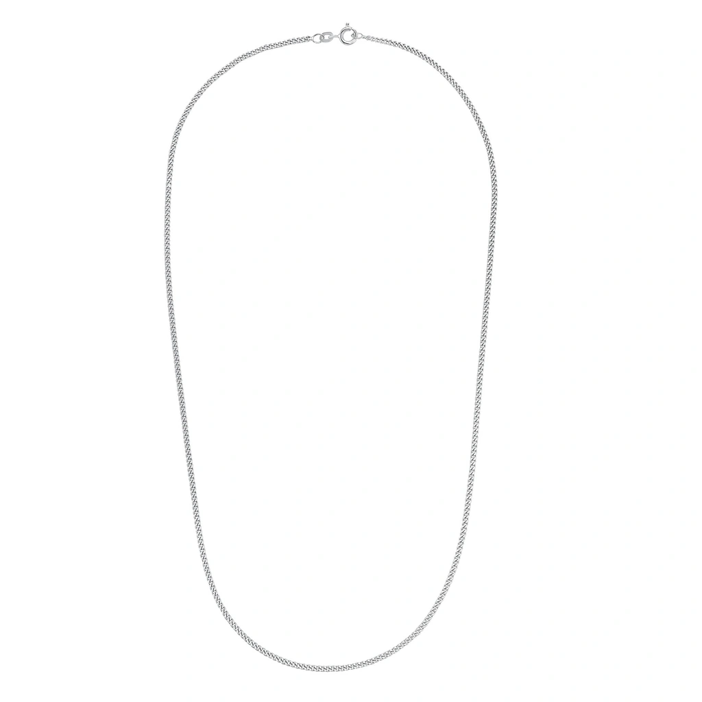 Silverhalsband, pansarkedja - 50 cm