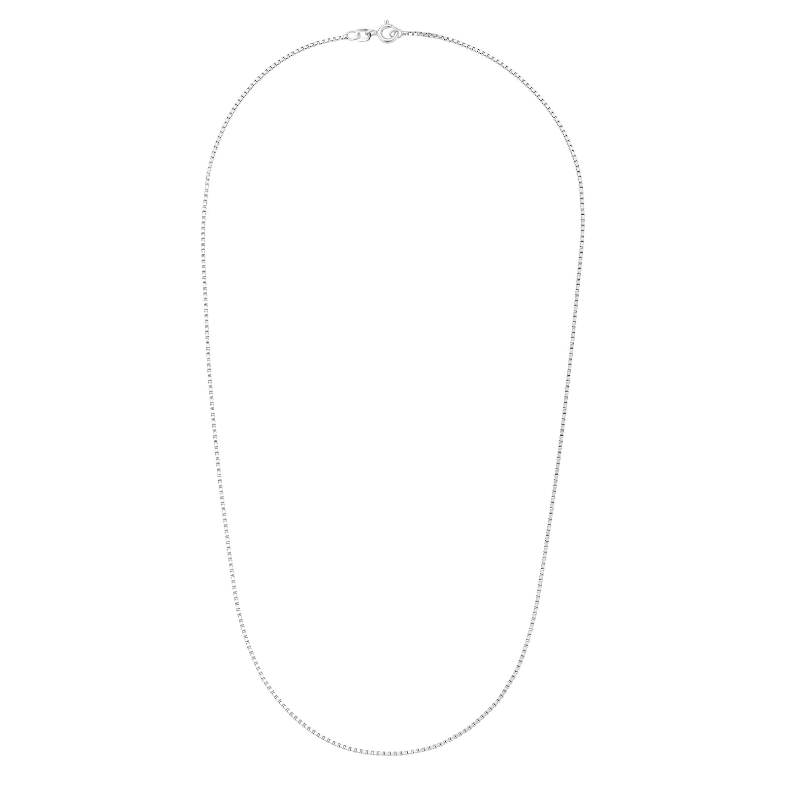 Silverhalsband, venezialänk - 50 cm / 1,5 mm