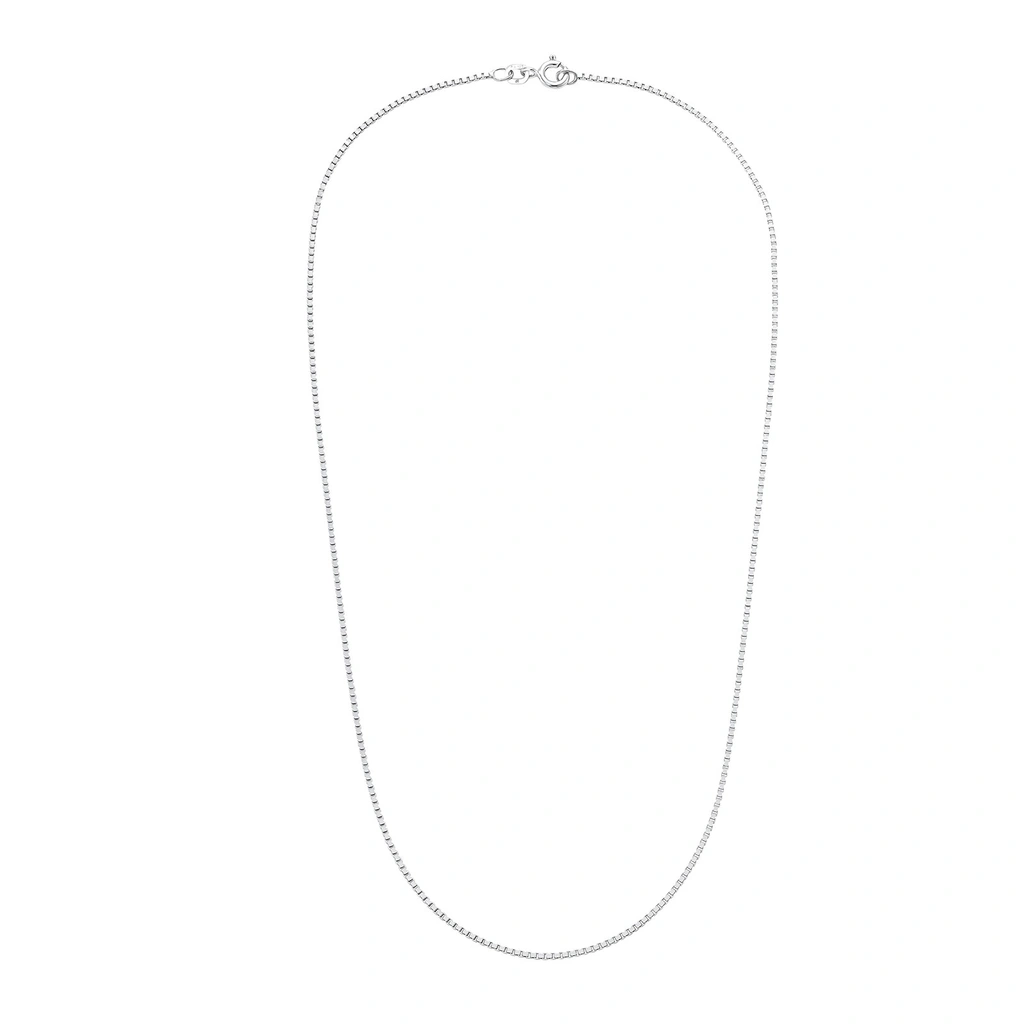 Silverhalsband, venezialänk - 42 cm / 1,5 mm