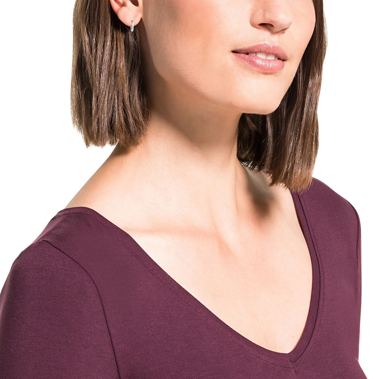 Silverörhängen, hoops runda - 13 mm