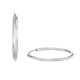 Silverörhängen, rörformade hoops - 30 mm