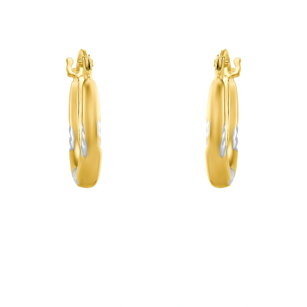 Örhängen 9k guld - hoops 15 mm
