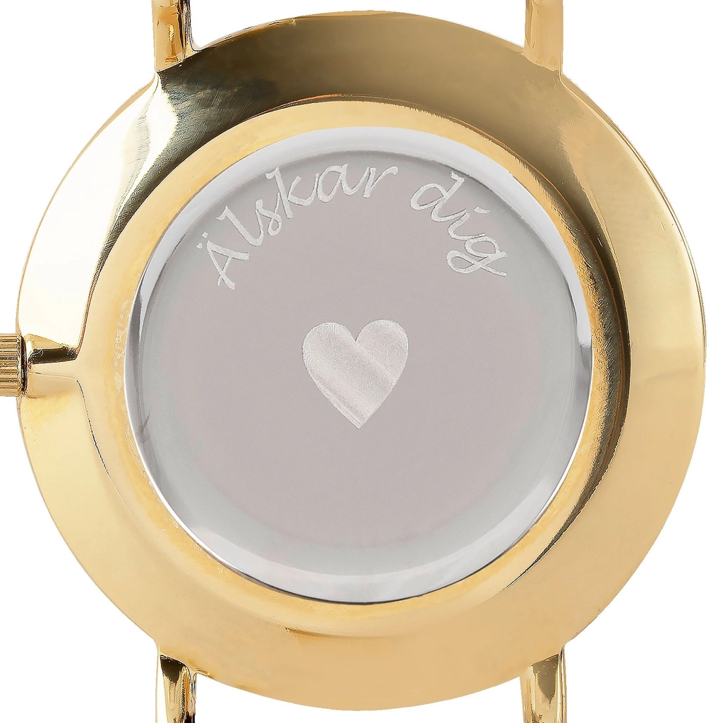 Black Oak Gerardii Petite damklocka - guld/vit, 24 mm