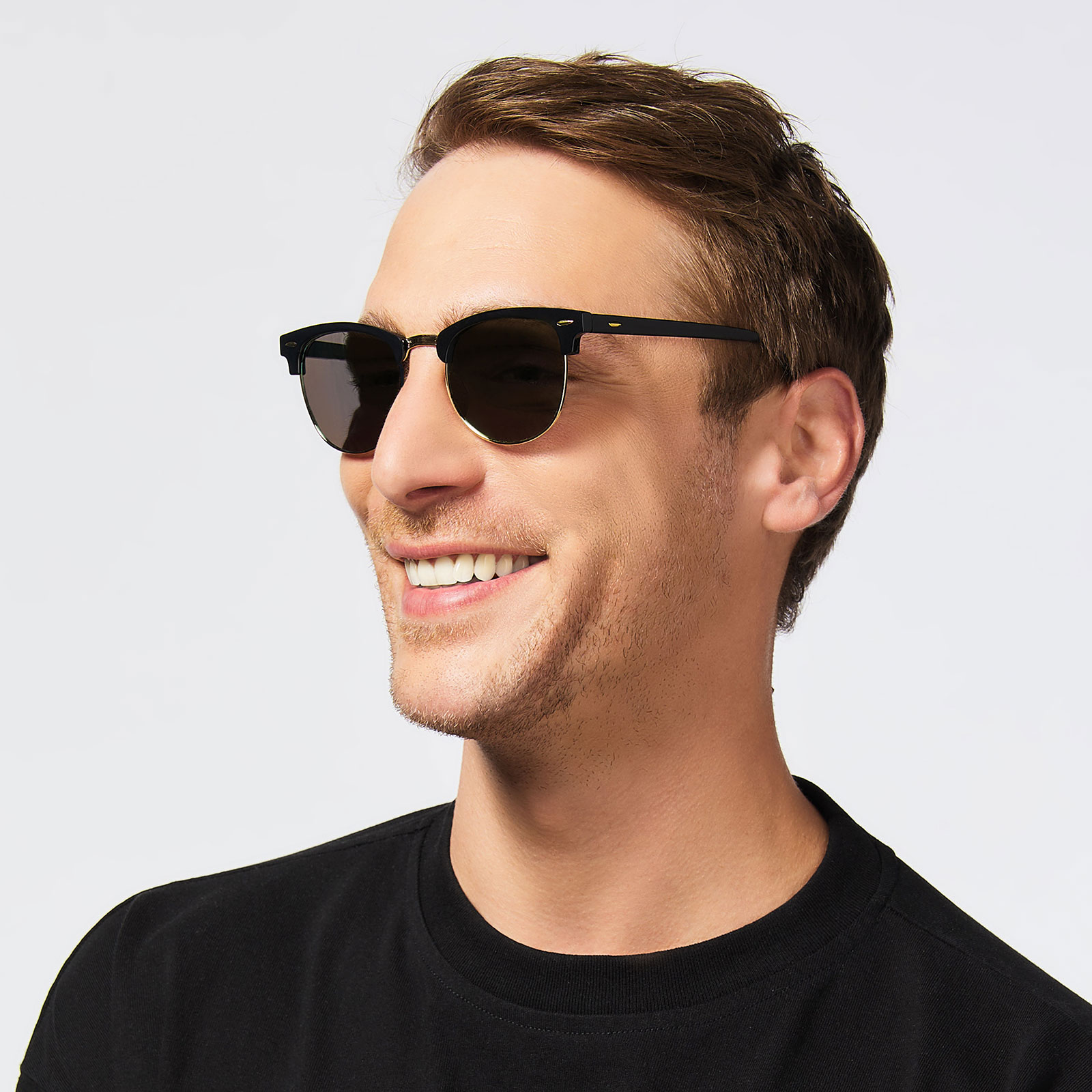 Svarta/tonade solglasögon - Retro