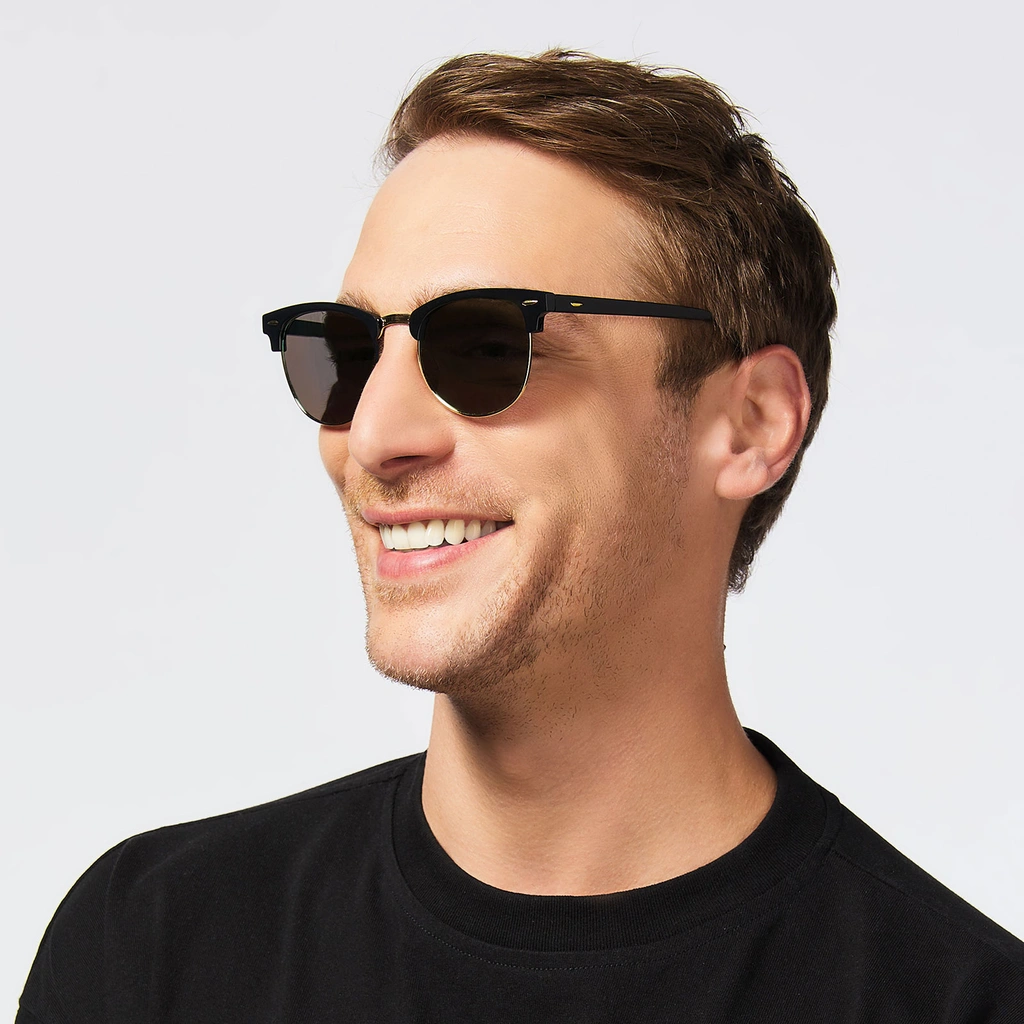 Svarta/tonade solglasögon - Retro