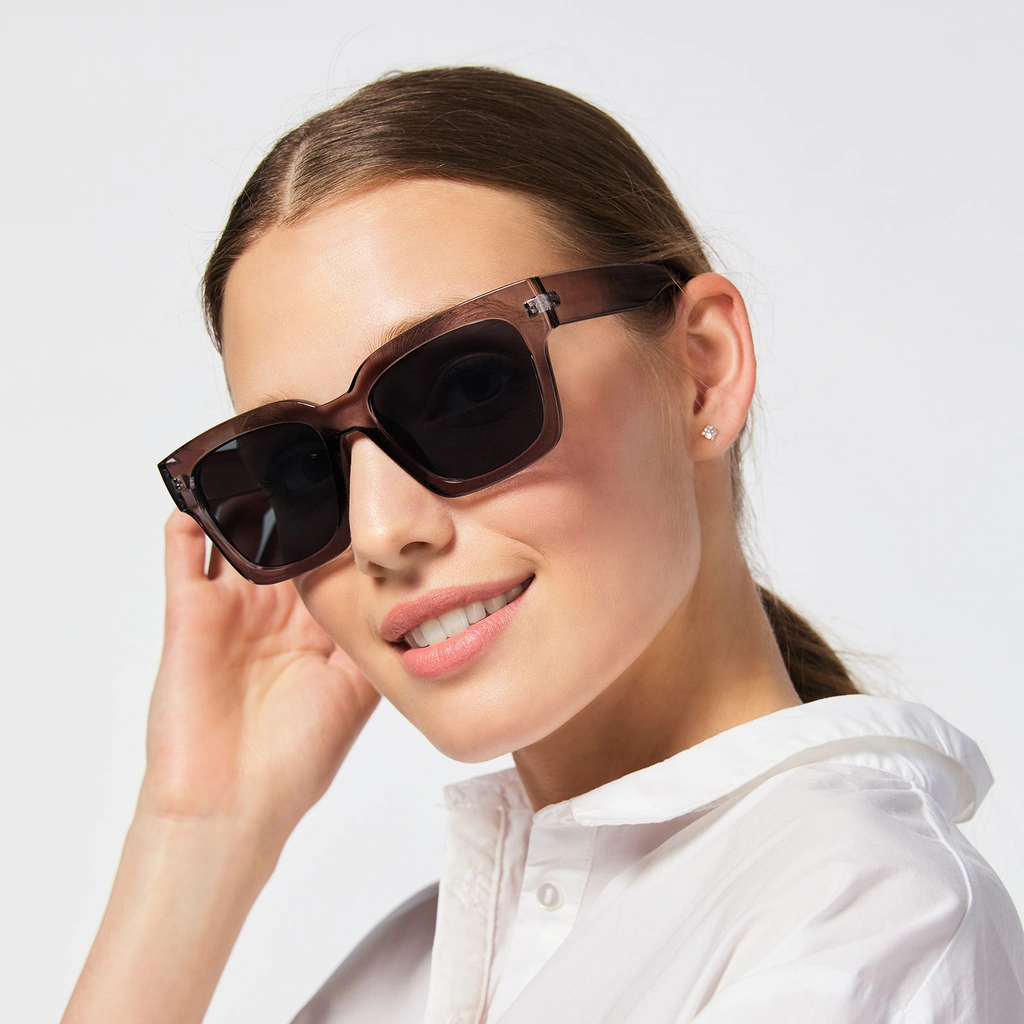 Solglasögon Grå Transparenta Montini