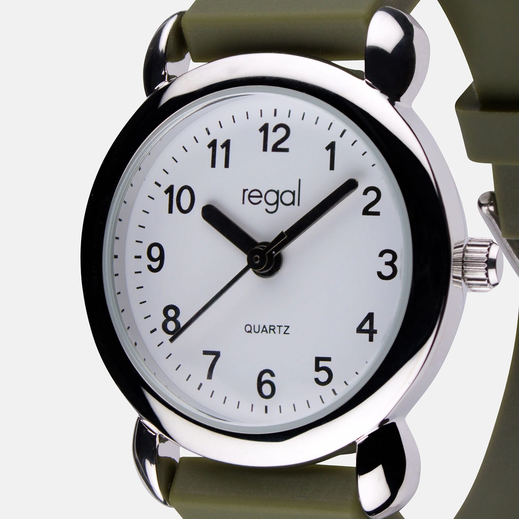 Barnklocka med figurband - dinosaurier