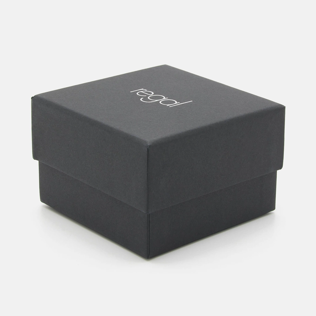 Regal klockset herr -  metallband, silverton/grå, 45mm