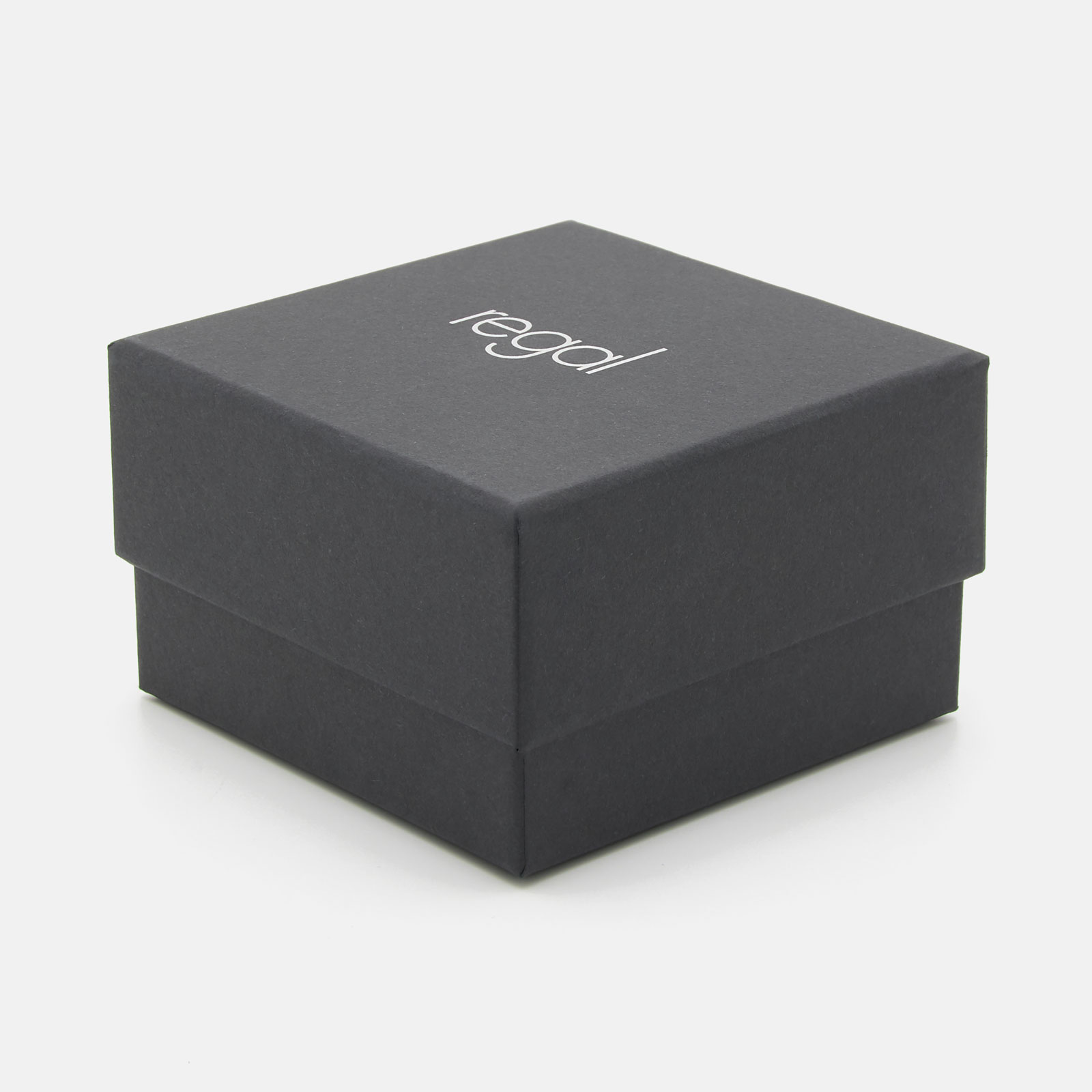 Regal klockset herr -  metallband, silverton/vit, 45mm