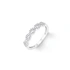 Ring 925 Sterling Silver - vita Kubisk Zirkonia