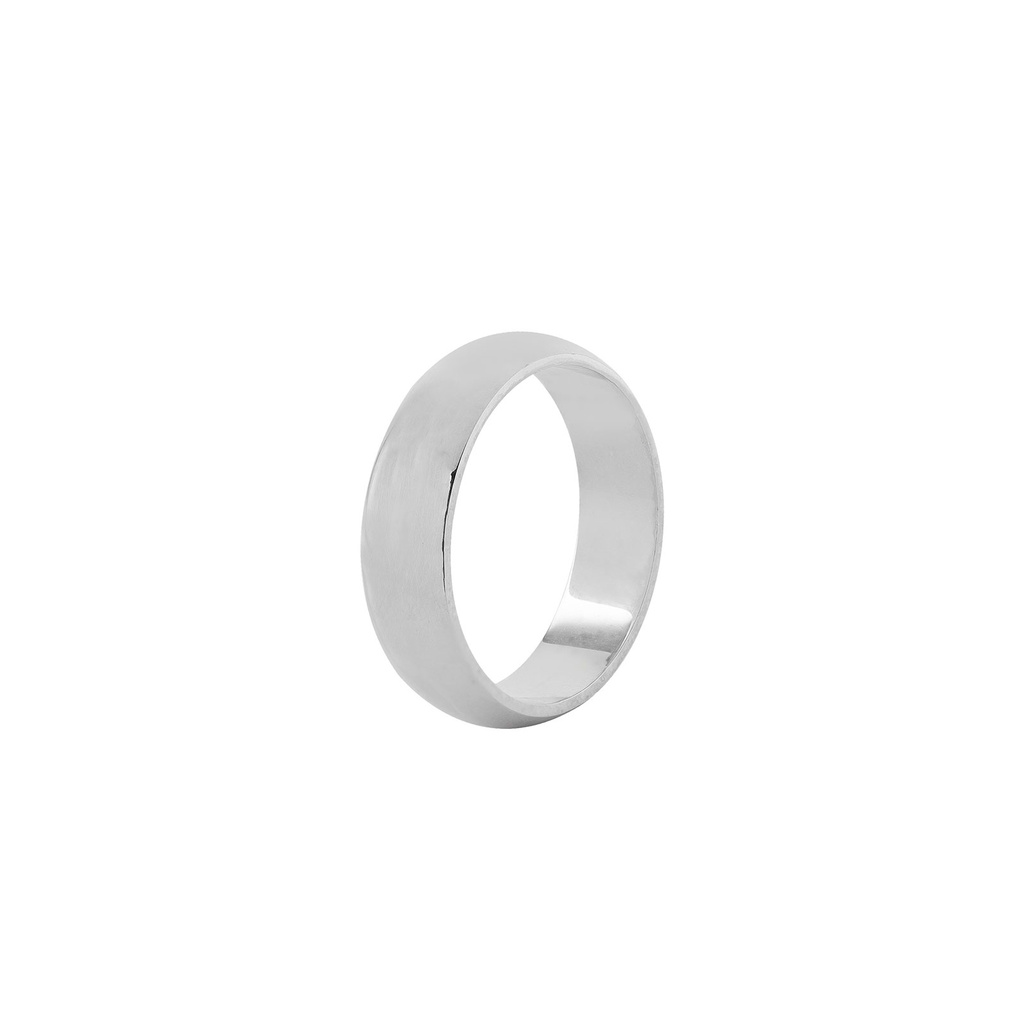 Silverring herr - kupad, 4 mm, 20,7