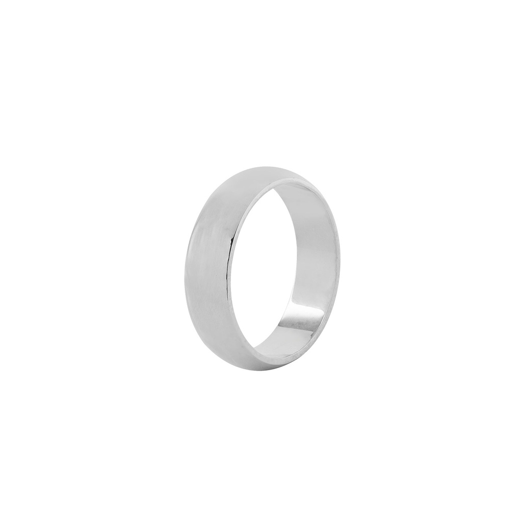 Silverring herr - kupad, 6 mm, 20,7