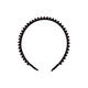 Svart diadem, facetterade plaspärlor - 13 mm