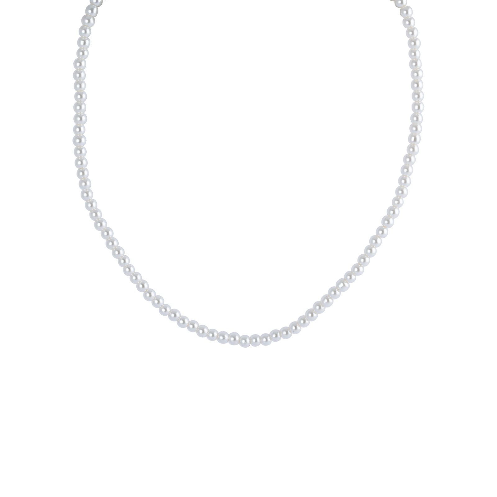 Pärlhalsband vita pärlor - 40 cm