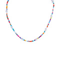 Halsband, multifärgade pärlor 42 cm