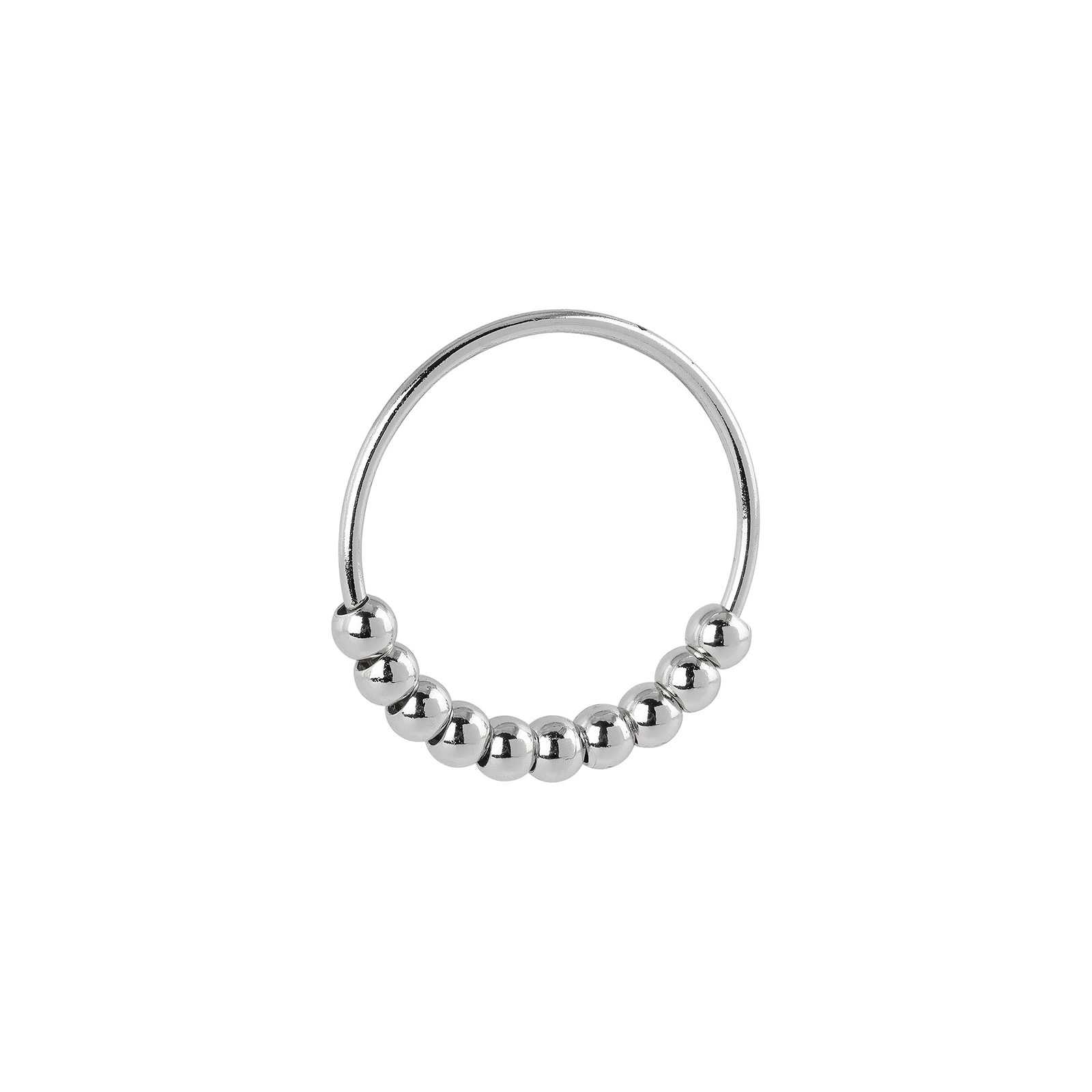 Silverfärgad stressring