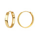 Örhängen 18k guld - raka hoops 18 mm /3 mm
