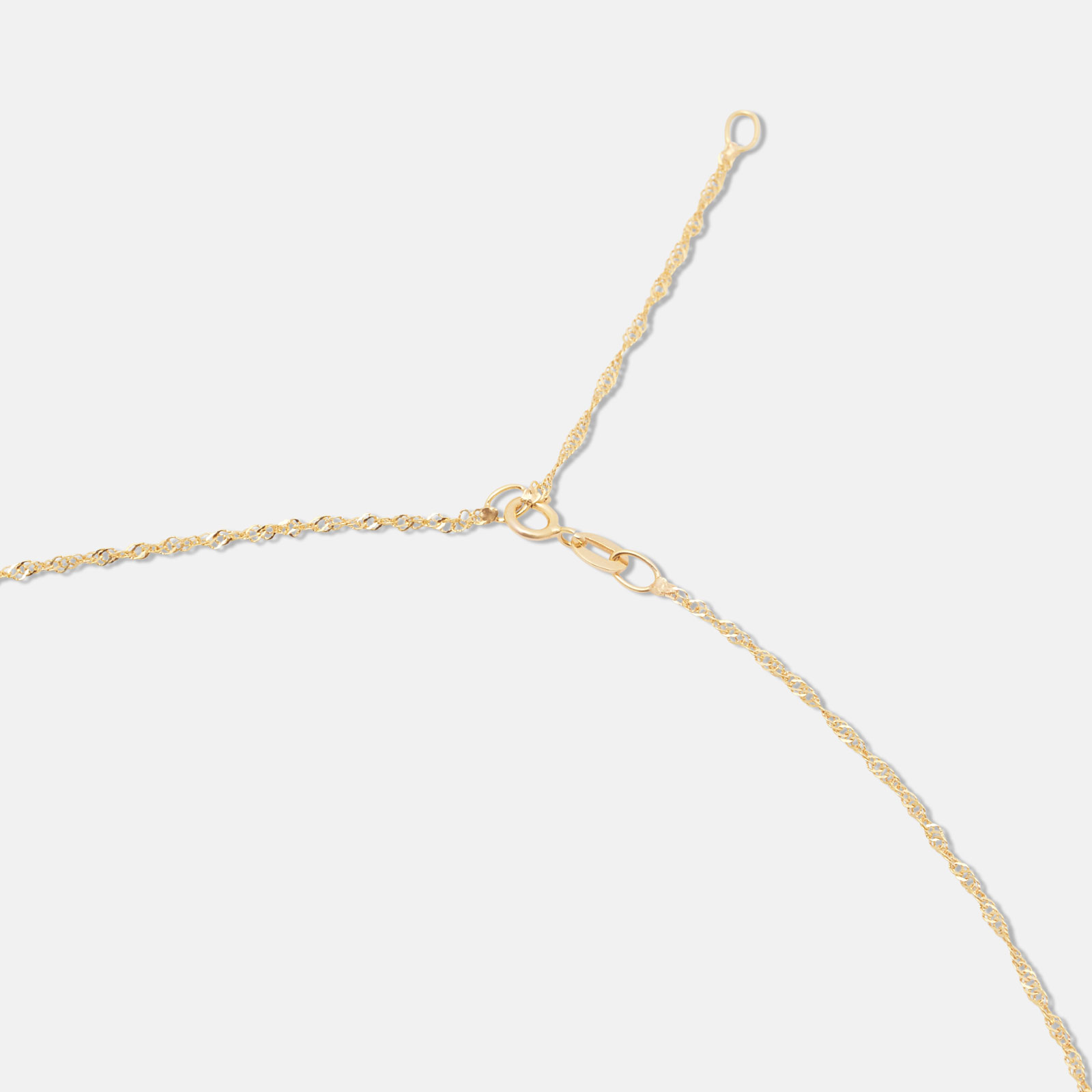 Halsband 18k guld, hjärtberlock - 38+4 cm