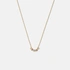 Halsband 9k guld - berlocker tricolor - 41 cm