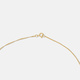 Halsband 9k guld - berlocker tricolor - 41 cm