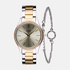 Regal klockset dam - metallband, bicolor, 34mm