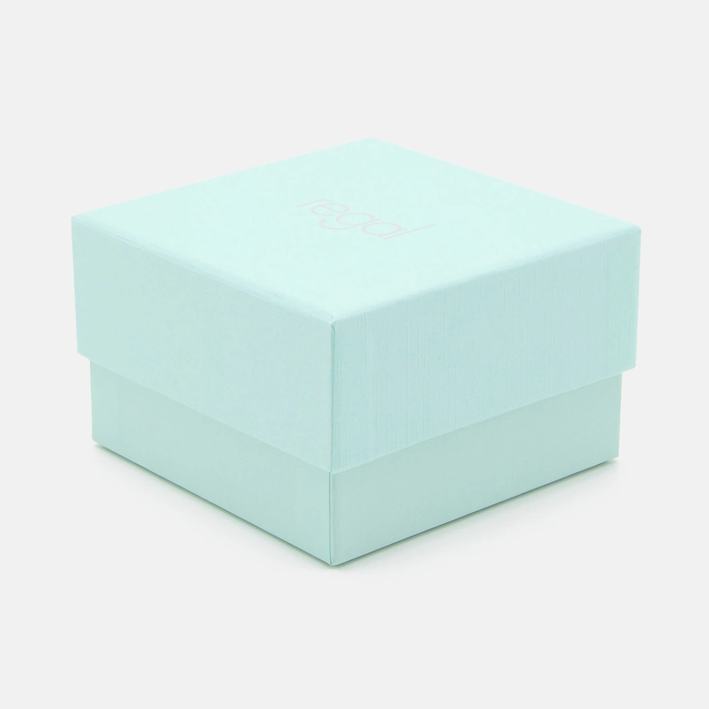 Regal klockset dam - metallband, silverton/vit, 34mm